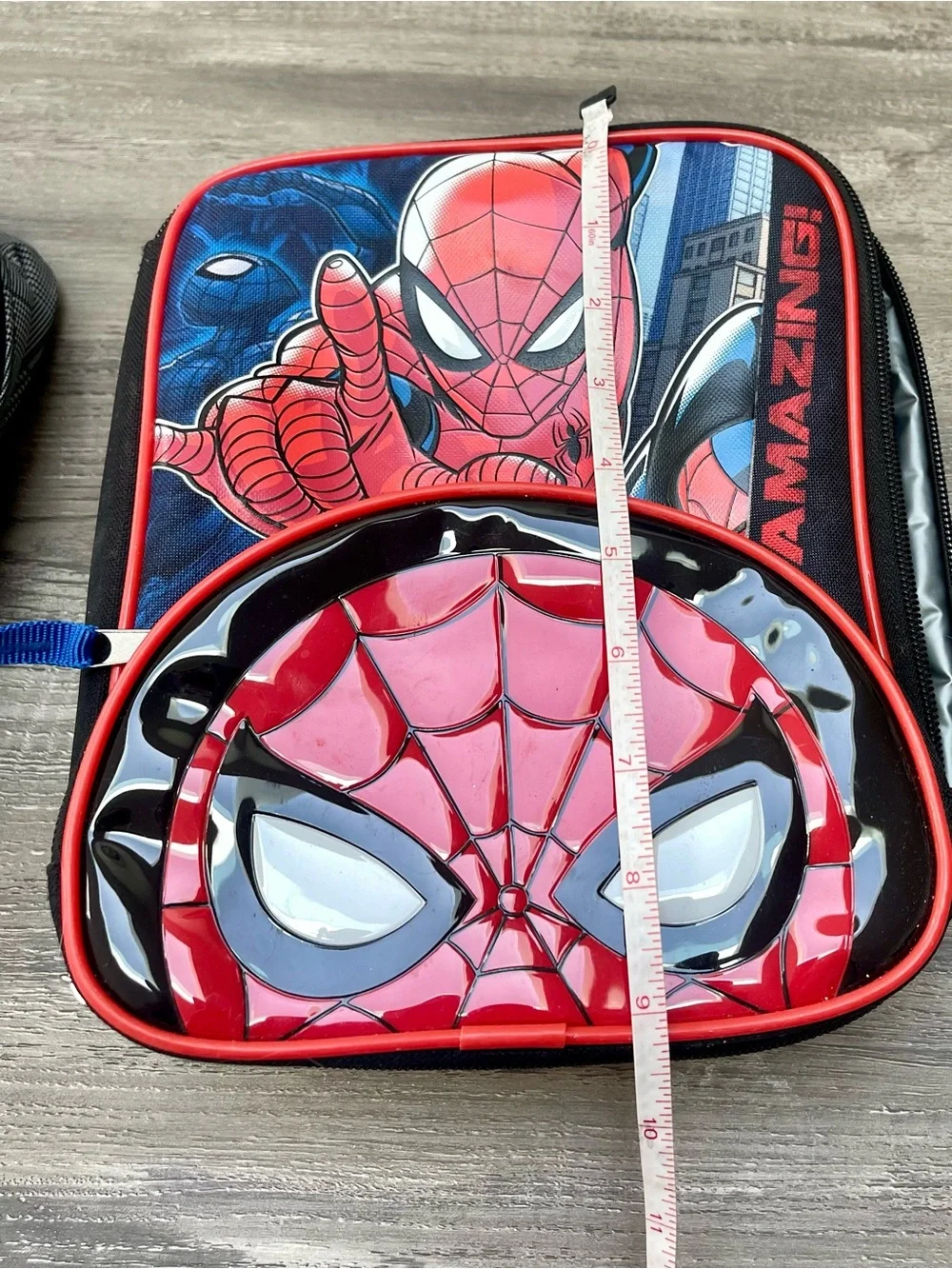 Marvel Spider-Man Kids lunch box & black n white upscale cooler pouch